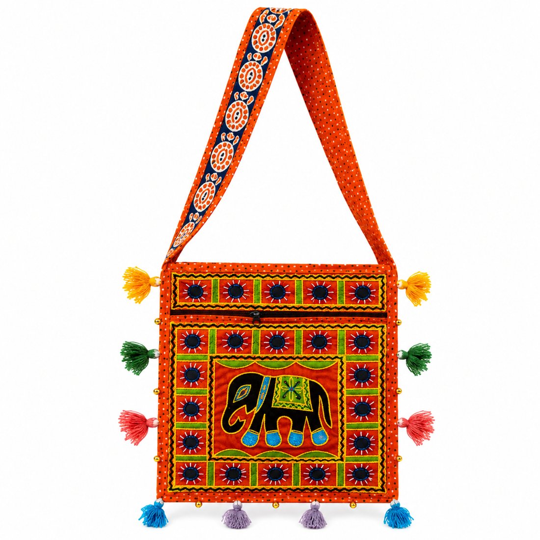 Marigold Elephant Banjara Shoulder Bag