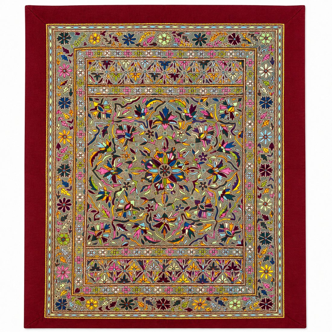 Grey Field Flower Panel