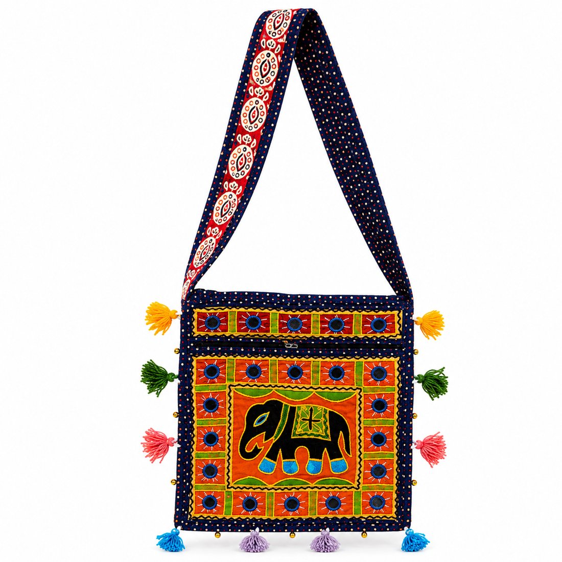 Indigo Heritage Elephant Banjara Bag