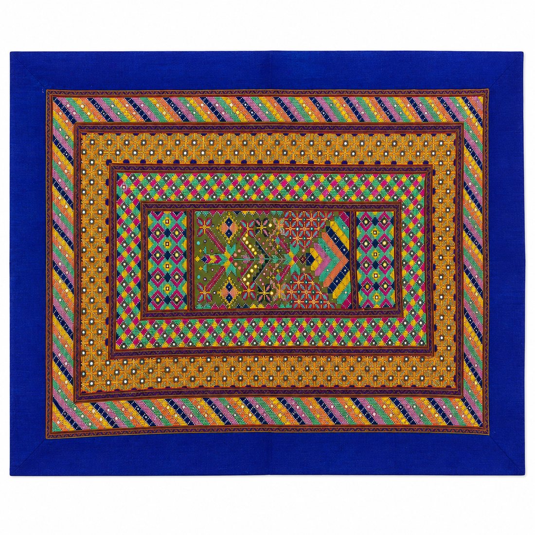 Indigo Ribbon Panel