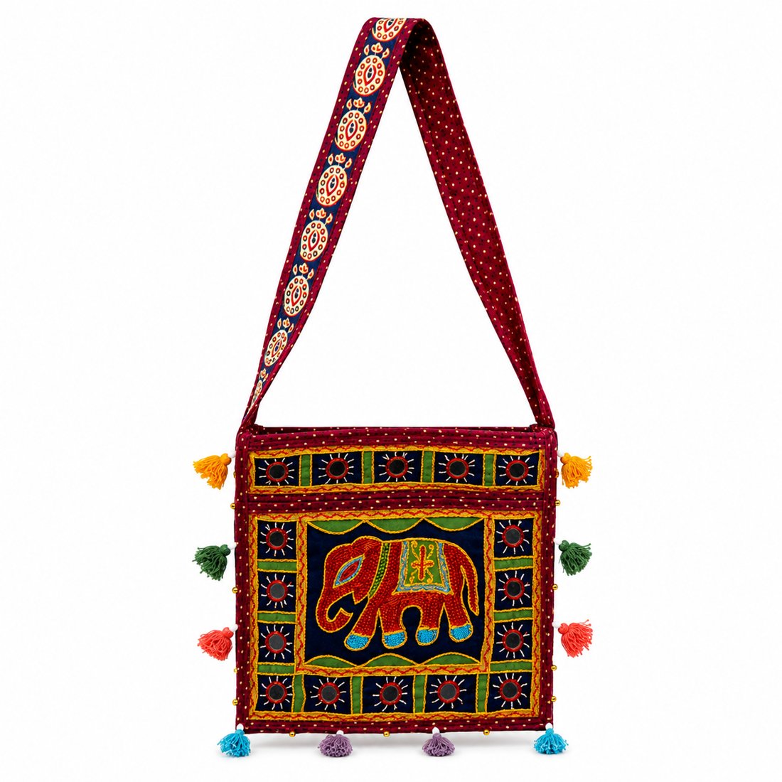Kesari Folk Elephant Banjara Bag